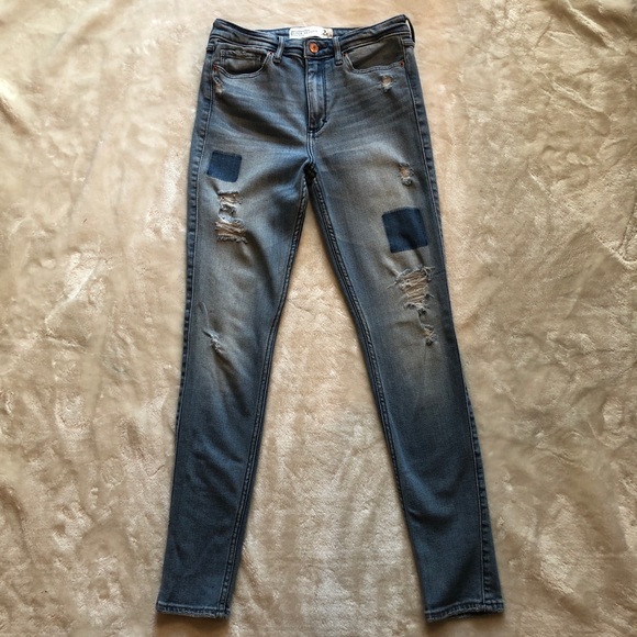 Abercrombie & Fitch Super Skinny High Rise Jeans - Picture 2 of 4